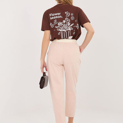 Italy Moda Professional Corduroy Trousers with Stretch & Classic Fit