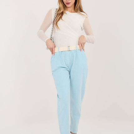 Italy Moda Professional Corduroy Trousers with Stretch & Classic Fit