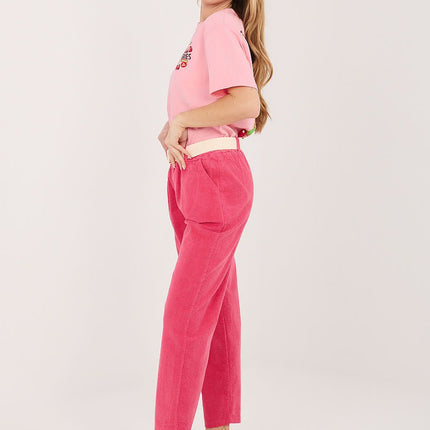 Italy Moda Professional Corduroy Trousers with Stretch & Classic Fit
