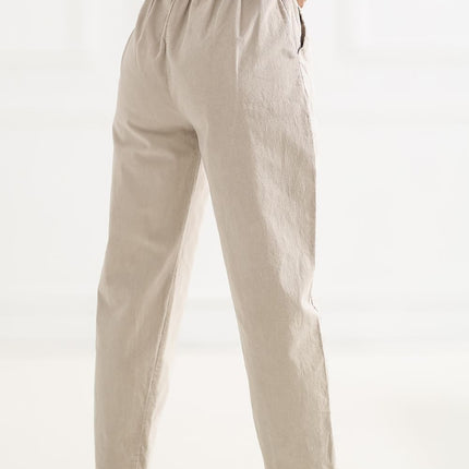 Italy Moda Professional Corduroy Trousers with Stretch Fit & Pockets