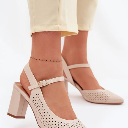 Step in Style Professional Heel Sandals with Cushioned Insole and Adju