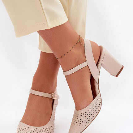 Step in Style Professional Heel Sandals with Cushioned Insole and Adju