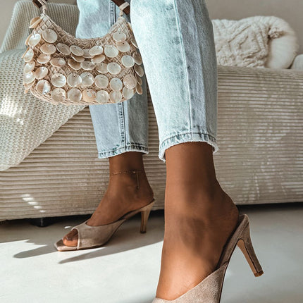 Step in Style Women's Heeled Sandals with Cushioned Footbed & Adjustab