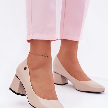 Step in Style Women's Block Heel Pumps - Comfortable & Elegant Design