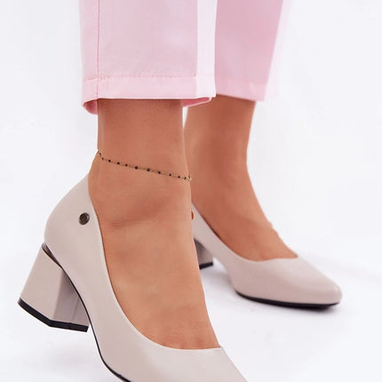 Step in Style Women's Block Heel Pumps - Comfortable & Elegant Design