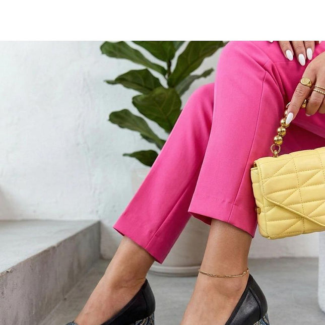 Solea Professional Block Heel Pumps with Cushioned Insole and Supporti