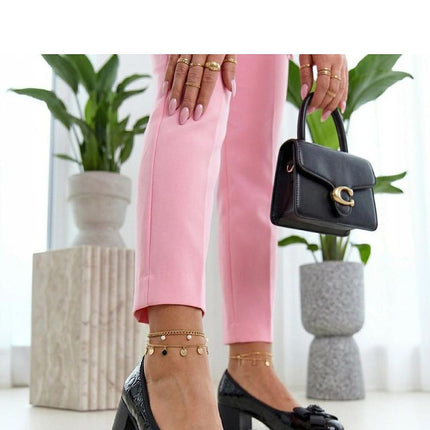 Solea Professional Block Heel Pumps with Cushioned Insole and Arch Sup