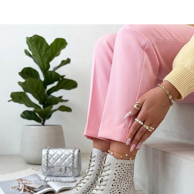 Solea Openwork Ankle Boots with Breathable Design and Comfortable Fit