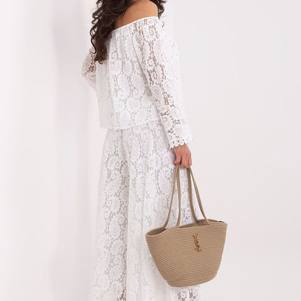 Elegant Lace Palazzo Trousers Model 211435 for Women - Très Elite