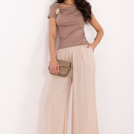 Italy Moda Women's Professional Trousers with Stretch Fabric and Pocke