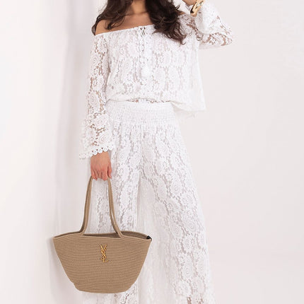 Elegant Lace Palazzo Trousers Model 211435 for Women - Très Elite