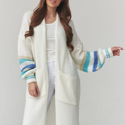 Makadamia Professional Knit Cardigan with Button Closure and Pockets
