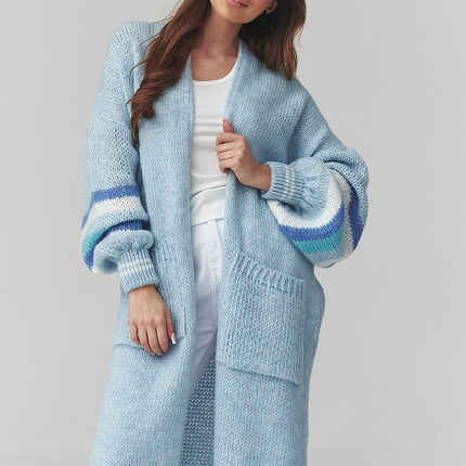 Makadamia Professional Knit Cardigan with Button Closure and Pockets