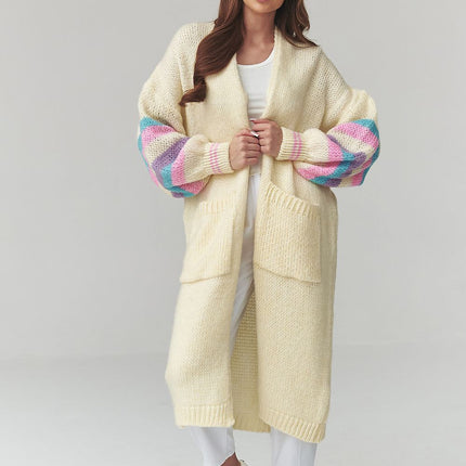 Makadamia Professional Knit Cardigan with Button Closure and Pockets