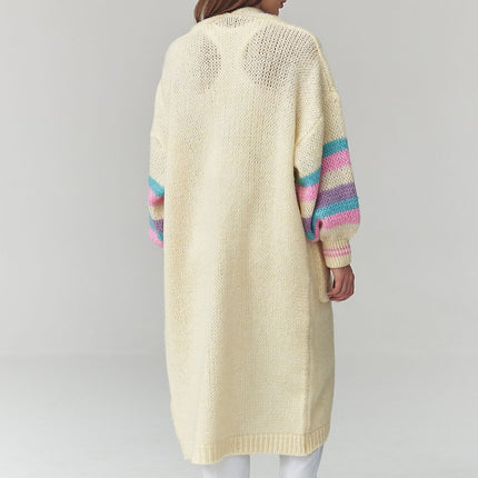 Makadamia Professional Knit Cardigan with Button Closure and Pockets
