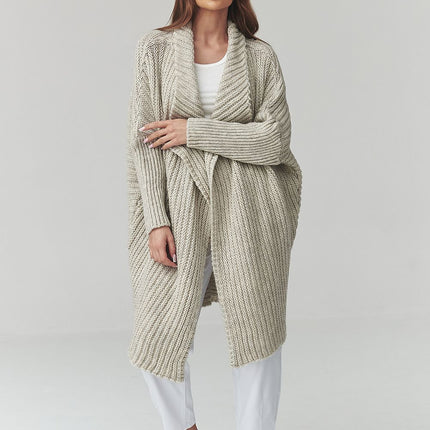 Makadamia Professional Knit Cardigan with Pockets and Soft Fabric