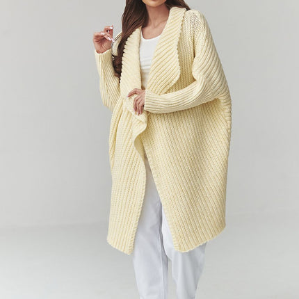 Makadamia Professional Knit Cardigan with Pockets and Soft Fabric