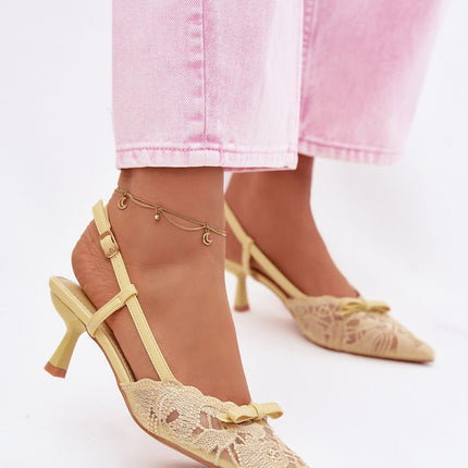 Step in Style Elegant Heel Sandals with Cushioned Footbed and Arch Sup