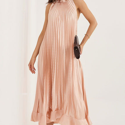 Rue Paris Elegant Cocktail Dress with Sleeveless Design & Flowy Skirt