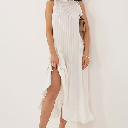 Rue Paris Elegant Cocktail Dress with Sleeveless Design & Flowy Skirt