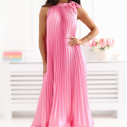 Rue Paris Elegant Cocktail Dress with Sleeveless Design & Flowy Skirt