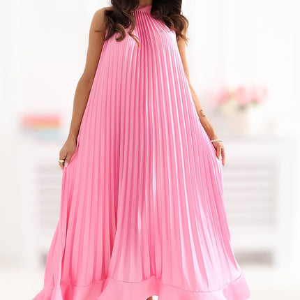 Rue Paris Elegant Cocktail Dress with Sleeveless Design & Flowy Skirt