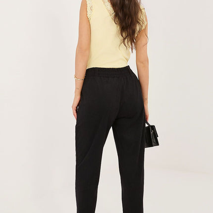 Rue Paris Women's Corduroy Trousers - Tailored Fit, Soft Fabric