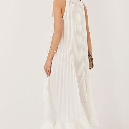 Rue Paris Elegant Cocktail Dress with Sleeveless Design & Flowy Skirt