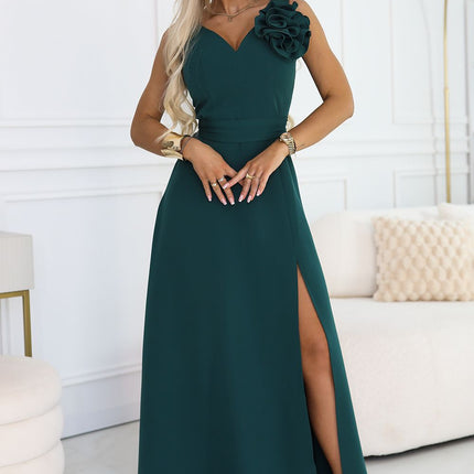 Numoco Elegant Long Dress with Adjustable Waist and Soft Fabric