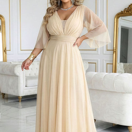 Numoco Elegant Long Dress with Sleeveless Design and Flowy Fabric