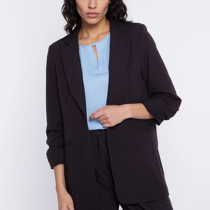 Nife Women's Professional Blazer Jacket with Tailored Fit & Pockets
