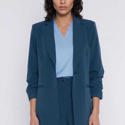 Nife Women's Professional Blazer Jacket with Tailored Fit & Pockets
