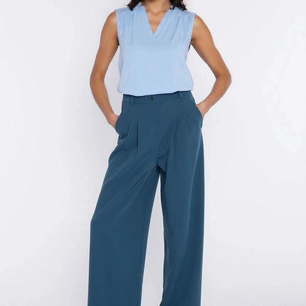 Nife Women's Professional Trousers with Tailored Fit and Stretch Fabri