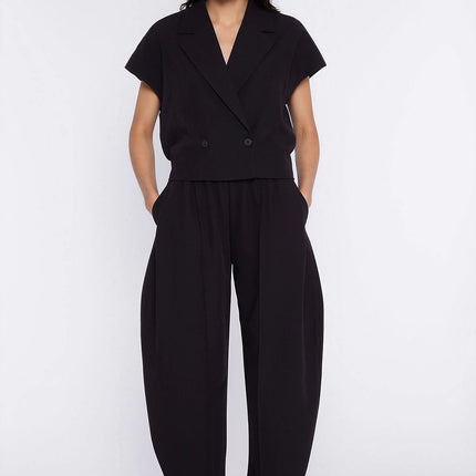 Nife Women's Professional Trousers with Tailored Fit and Stretch Fabri