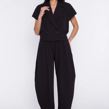 Nife Women's Professional Trousers with Tailored Fit and Stretch Fabri