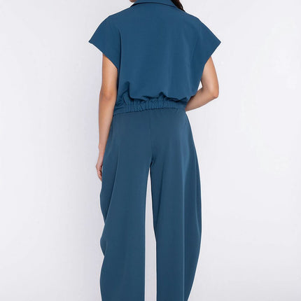 Nife Women's Professional Trousers with Tailored Fit and Stretch Fabri