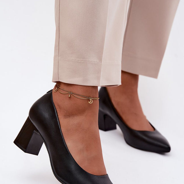 Step in Style Professional Block Heel Pumps - Comfortable & Chic Desig