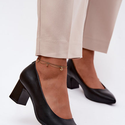 Step in Style Professional Block Heel Pumps - Comfortable & Chic Desig