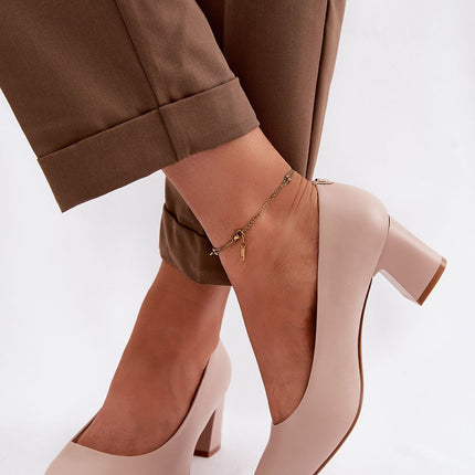 Step in Style Professional Block Heel Pumps - Comfortable & Chic Desig