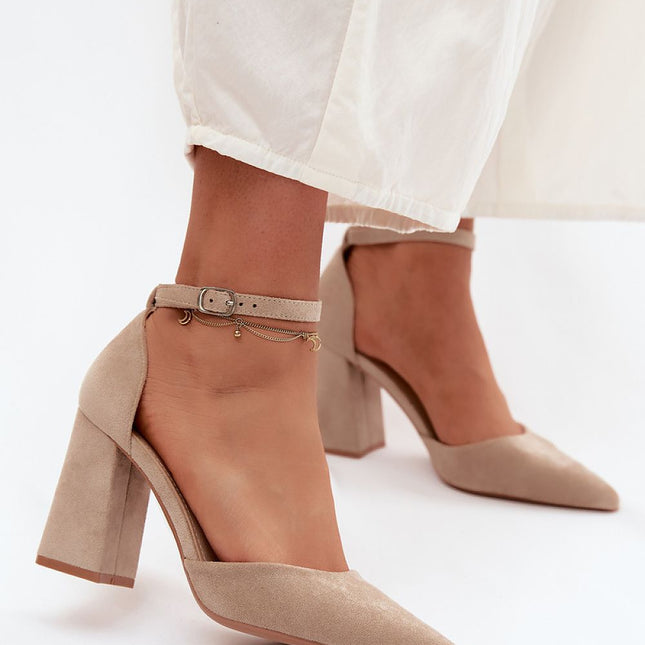 Step in Style Women's Block Heel Pumps - Comfortable & Elegant Design