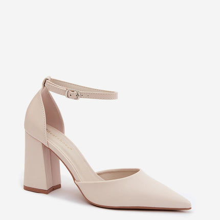 Step in Style Women's Block Heel Pumps - Comfortable & Elegant Design