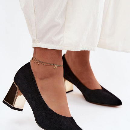 Step in Style Professional Block Heel Pumps with Cushioned Insole