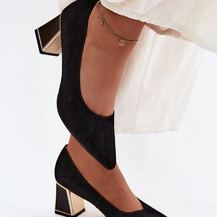 Step in Style Professional Block Heel Pumps with Cushioned Insole