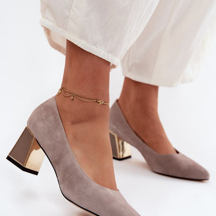 Step in Style Professional Block Heel Pumps with Cushioned Insole