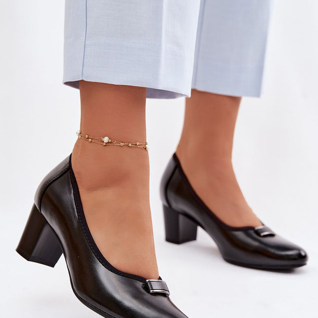 Step in Style Block Heel Pumps - Comfortable Fit & Stylish Design