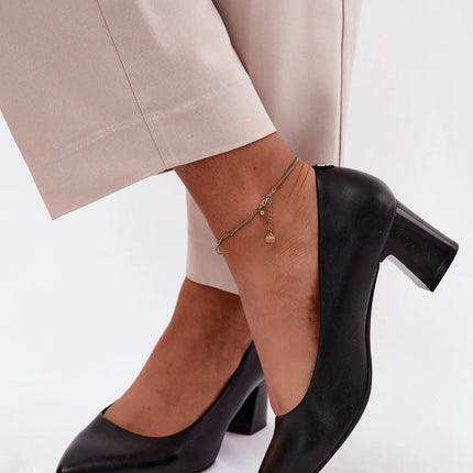 Step in Style Professional Block Heel Pumps - Comfortable & Chic Desig