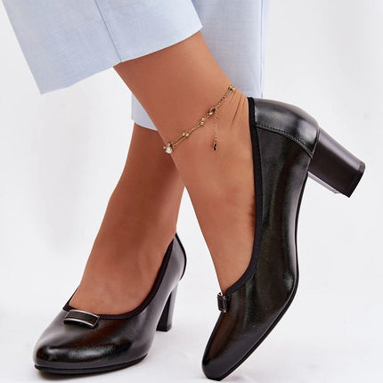 Step in Style Block Heel Pumps - Comfortable Fit & Stylish Design