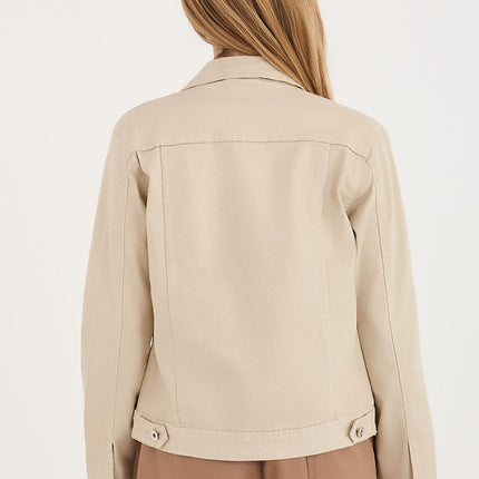 Factory Price Classic Denim Jacket with Button Closure and Side Pocket