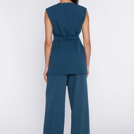 Nife Women's Professional Trousers with Tailored Fit and Stretch Fabri