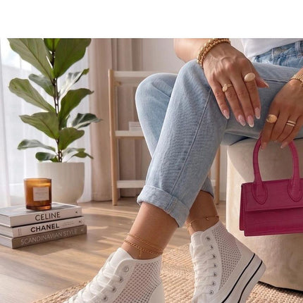 Solea Professional Platform Sneakers with Cushioned Insole and Stylish